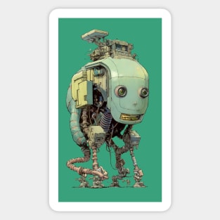 Cyberpunk Robot Sticker